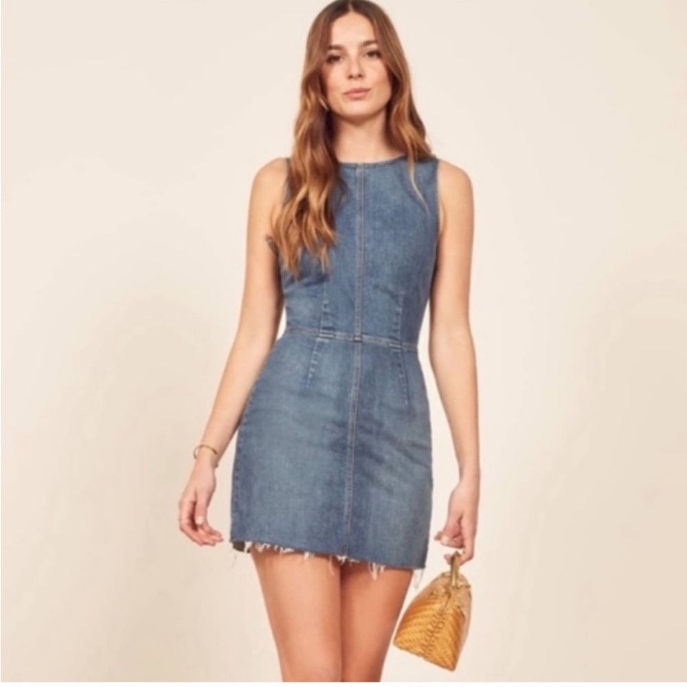 NWOT Reformation Jean Zinnia Dress in Rhine size 0
